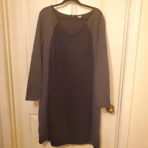 Gray and Black Dress